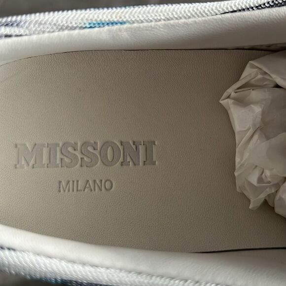 Missoni Space-Dyed Stretch-Knit Slip-On Sneakers, New, Size 43 display picture 3